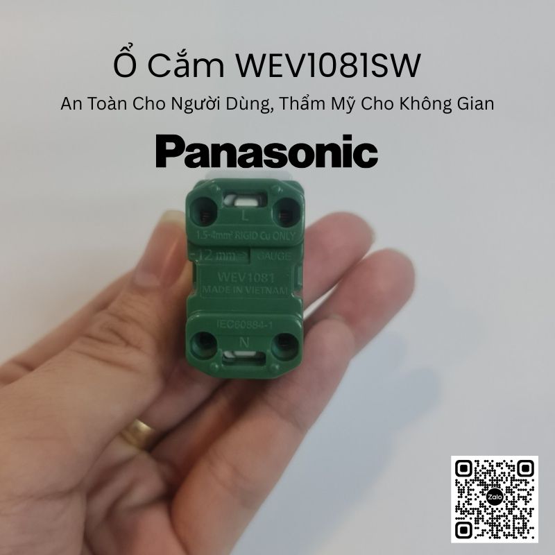 Ổ Cắm WEV1081SW có màn che: An Toàn Cho Người Dùng, Thẩm Mỹ Cho Không Gian